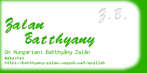 zalan batthyany business card